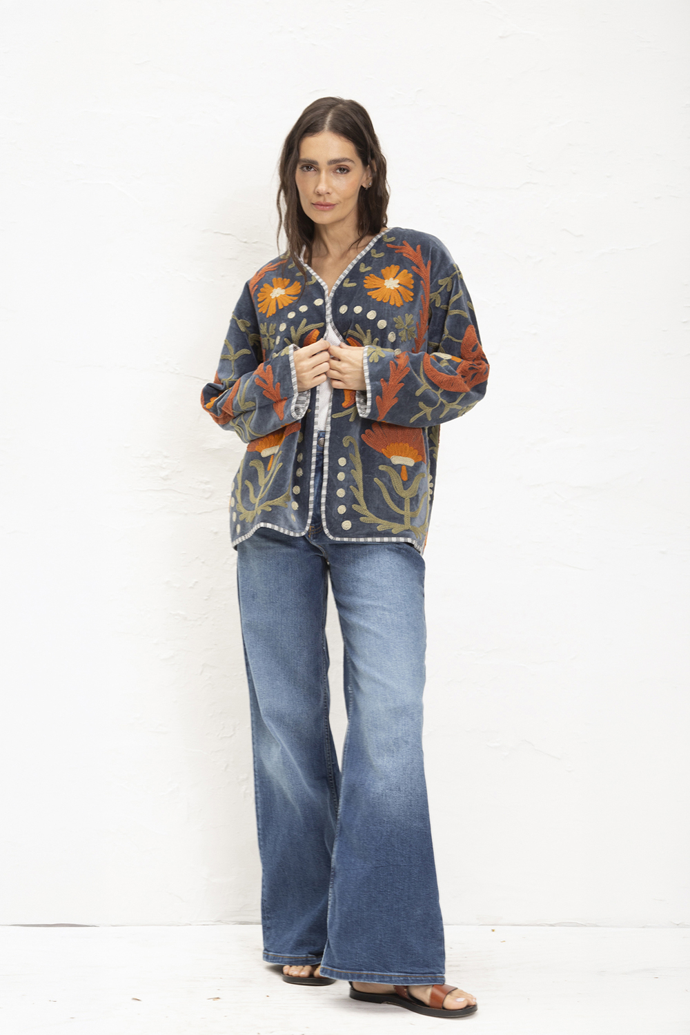 58-KIMONO LOVE AZUL E LARANJA 4