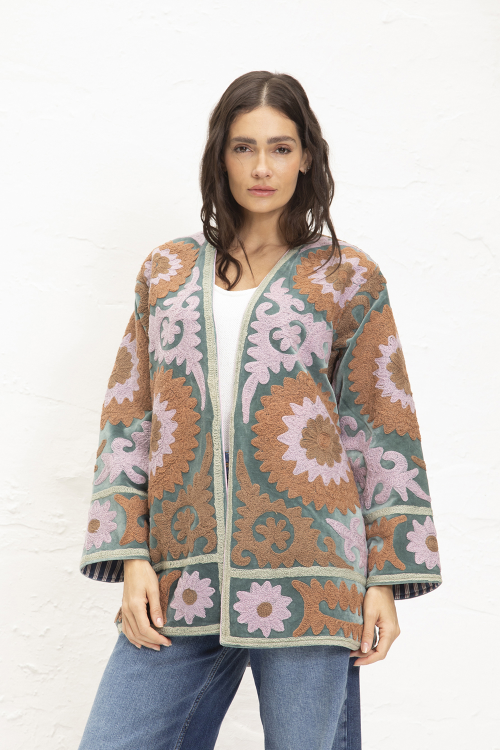 59-KIMONO VERDE E ROSA 1