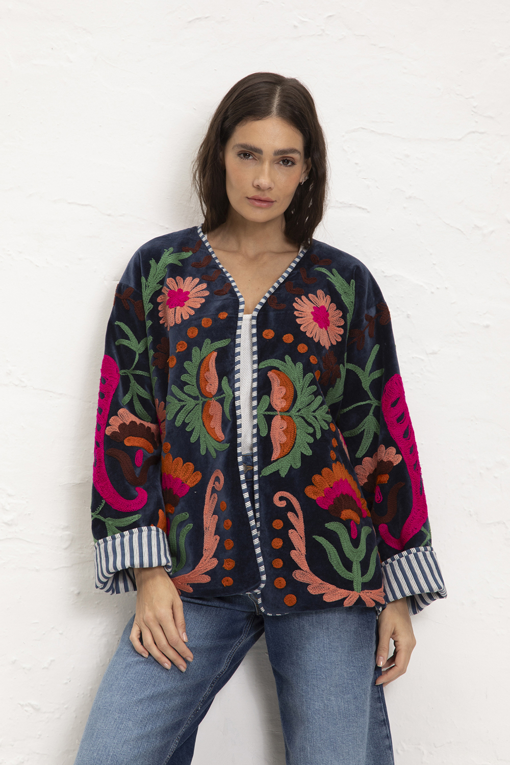 68-KIMONO FLOWERS MARINHO 2